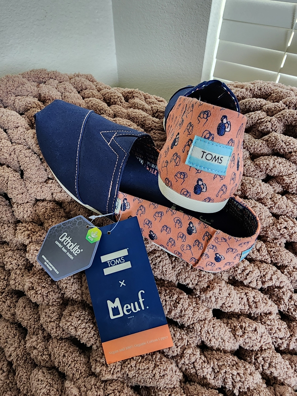TOMS x Meuf Capri Canvas Classic Blue Slip-On Sneakers